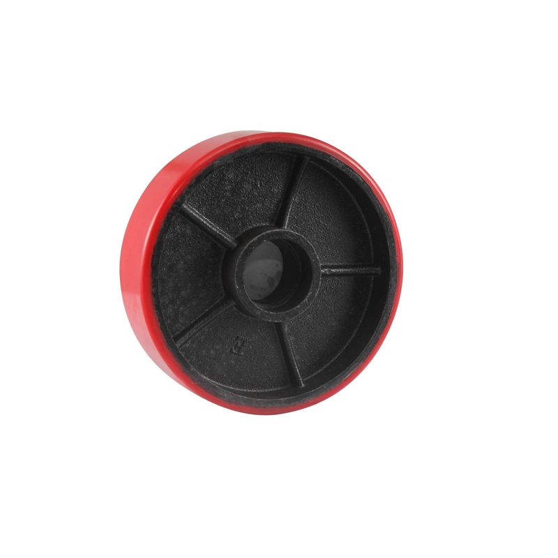 ET8系列- 铁芯聚氨酯叉车轮(红色)(平边)(不配轴承)